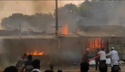 আগুনে পুড়ল সাতটি দোকান
